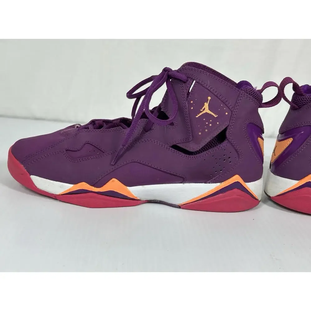 NIKE AIR JORDAN TRUE FLIGHT Girls 7Y‎ Purple Orange Grape Sneakers 342774-517
